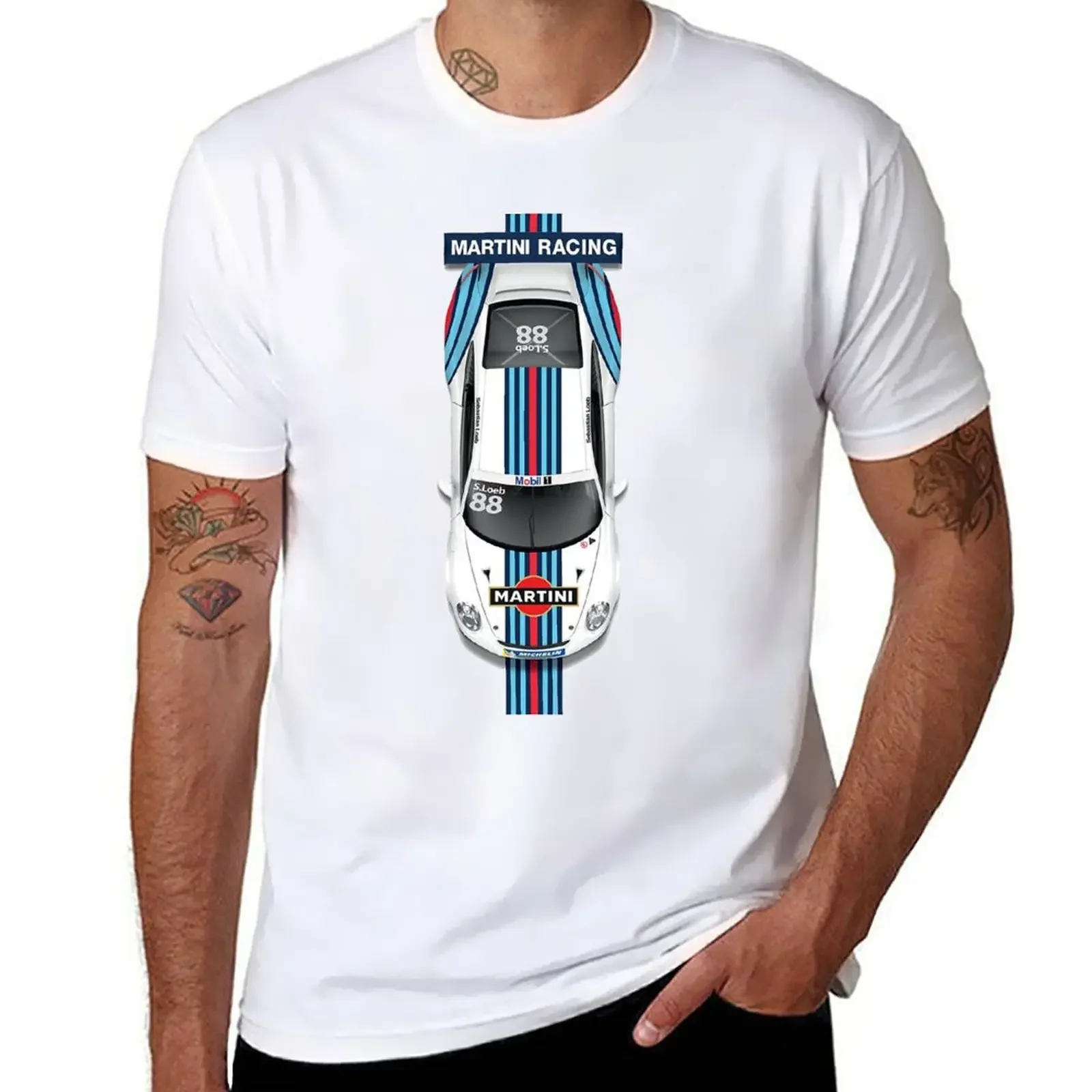 T-Shirt Martini Racing Sublime Boys Whites Camicetta Magliette Bianche Da Uomo