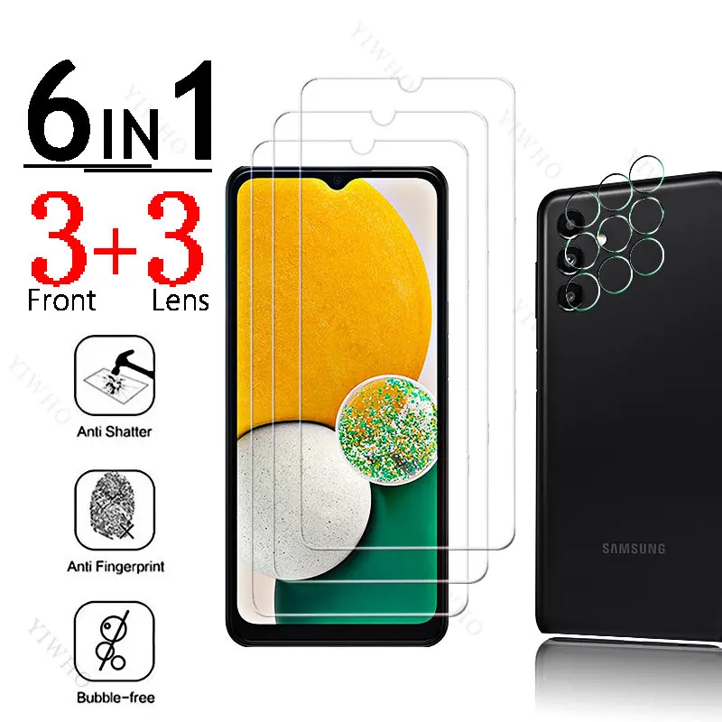 Vetro A Copertura Totale Per Samsung Galaxy A13 5G Sblocco Delle Impronte Digitali Per Samsung A 13 6.5 "Proteggi Schermo Obiettivo Protettivo Per Fot