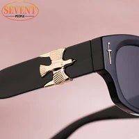 Lunettes de soleil Punk Soaring Eagle pour hommes 2026, marque de luxe, lunettes de soleil rectangulaires tendance pour femmes, lunettes steampunk 6