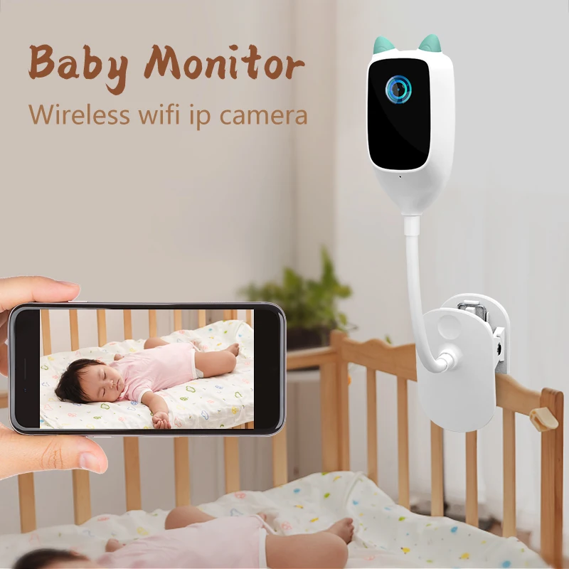 Xiaovv-Monitor de bebé 2K, cámara IP de 3MP, WiFi, alarma de llanto,  vigilancia, Mini Comcorder, cámara de seguridad inalámbrica para bebés -  AliExpress