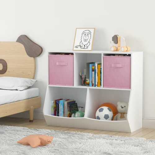 Children's Plastic and Wood Cabinet Bookshelves with Drawers and Lockers for Bedroom School Kindergarten Use