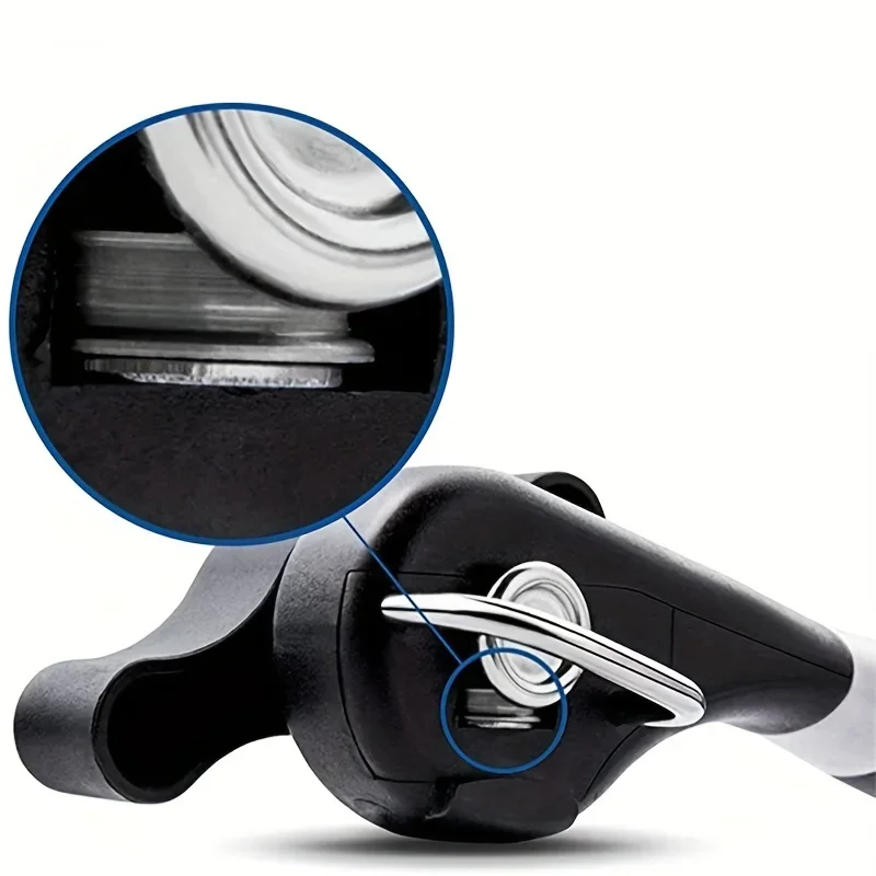 Safe Plastic Hand-actuated Can Opener Safety Kitchen Tools Easy Grip Side Cut Manual Opener for Cans' Lid Kitchen Gadgets