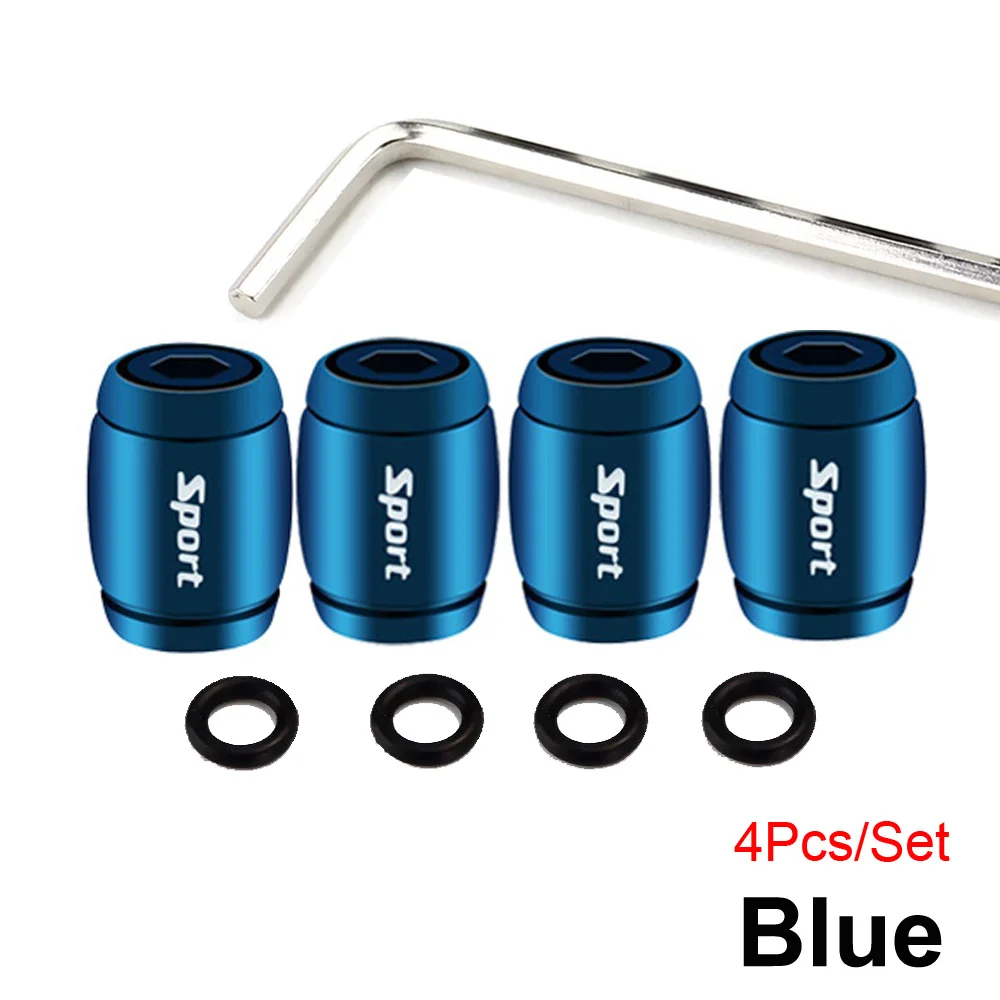 Universal Metal Car Tire Valve Stem Caps – Sporty Decoration Accessory