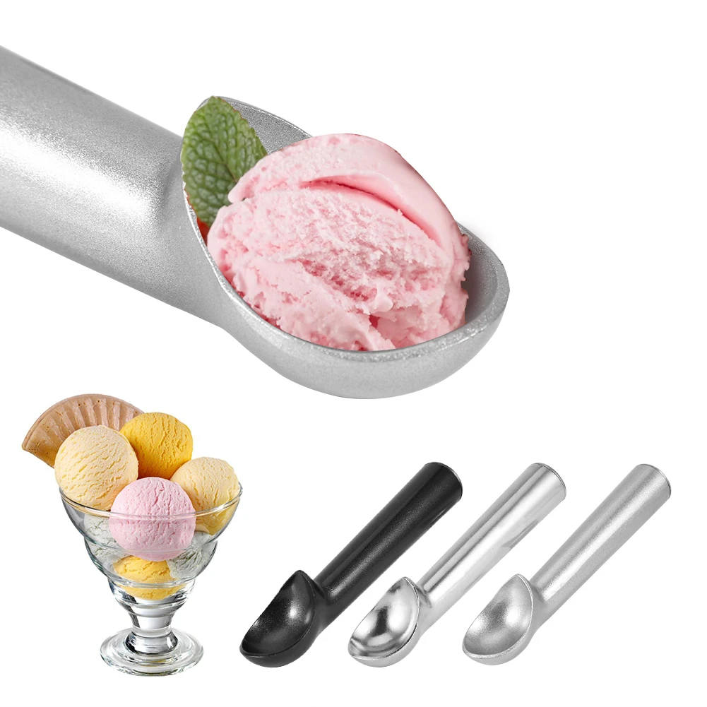 Stainless Steel Ice Cream Spoon Portable Aluminum Alloy Non-stick Anti-feeze Ice Cream Baller Scoop Home Kitchen Tools Home 1
