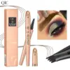 QIC Four-Jaw Ultra-Fine Liquid Eyebrow Pencil Tattoo Pencil Waterproof Sweat-Proof Dark Brown Liquid Brow Pen Makeup Cosmetics 1