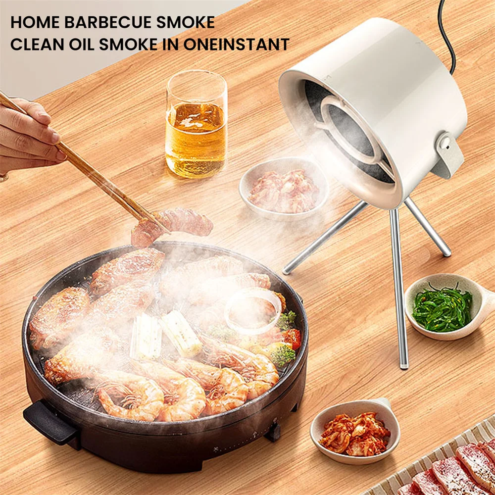 New USB Desktop Range Hoods Portable Exhaust Fan Small Kitchen Portable Hood Extractor Barbecue Large Suction Cooker Hood