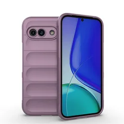 Enhanced Shockproof Silicone Protective Phone Case - Durable Rubber Bumper Cover - Pixel 9 Pro (Purple)