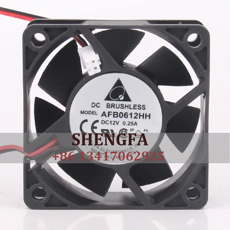 DELTA  AFB0612HH Cooling Fan 24V 48V DC12V 0.25A EC AC 60x60x25mm 6CM 6025 3-wire Centrifugal Industrial Ventilation Exhaust original 100% working fornmb mat 2410ml 05w b79 m02 dc 24v 0 25a 3 wire 60x60x25mm server cooling fan