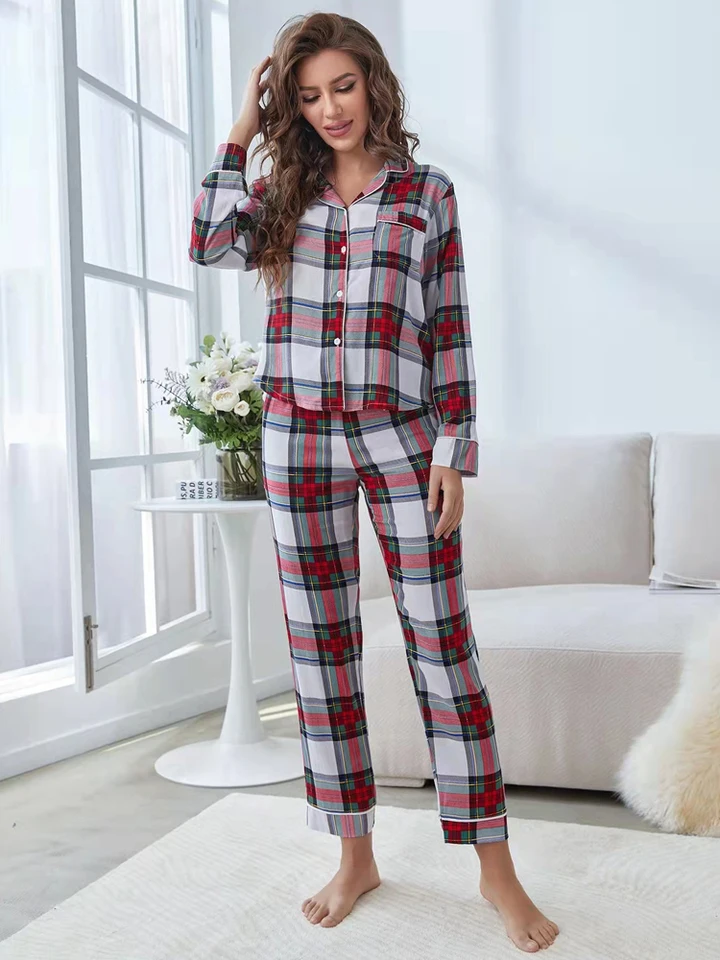 Pigiama Donna in Caldo Cotone e Pantalone in Flanella