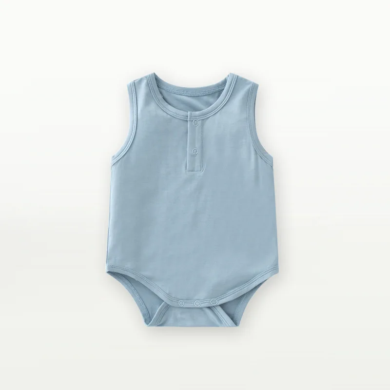 Bamboo Fiber Baby Romper Summer Baby Boy Girl Clothes Sleeveless Newborn Jumpsuit Comfortable Clothing For baby bodysuit cotton romper