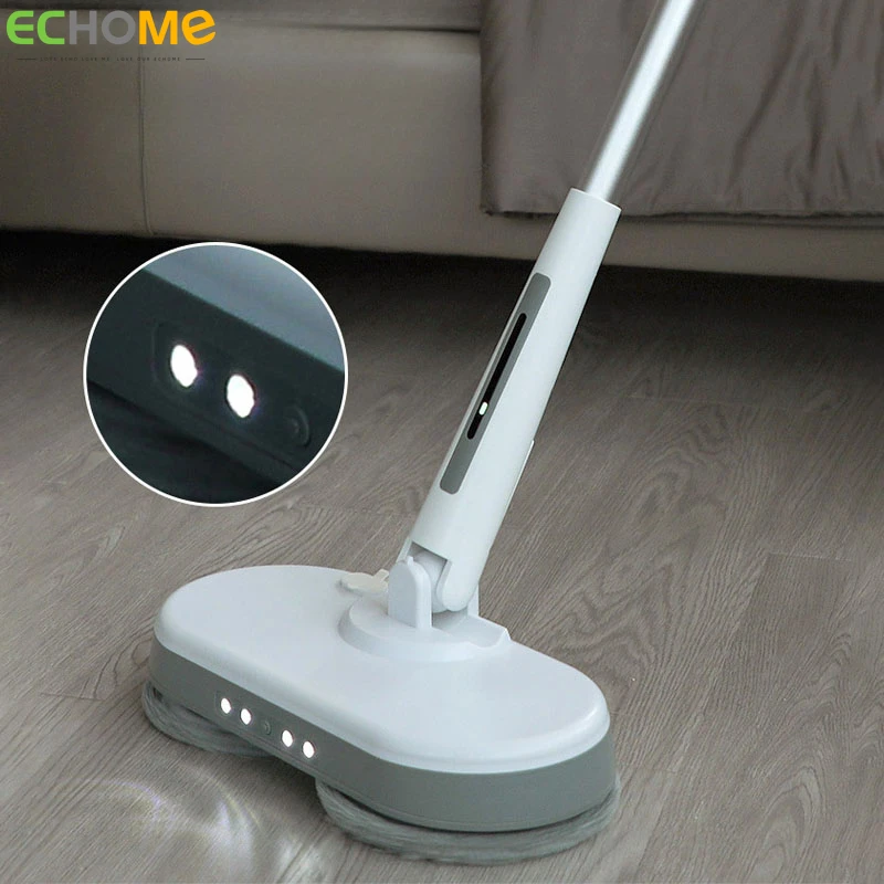 цена Wireless Electric Mop Spray Mop with Light Handheld Household Sweeping and Mopping Electric Wiper Automatic Wireless Mop Cleaner