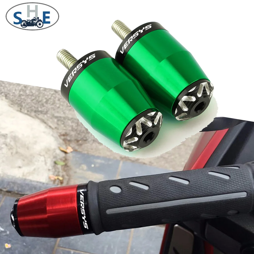 

For Kawasaki Versys 650 1000 X300 2008 - 2019 Motorcycles CNC Aluminum Accessories Handlebar Grips Plug Handle Bar Ends