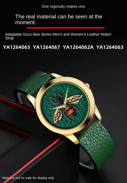 watch band For GUCCI YA1264065 Little Bee Embroidered Gucci