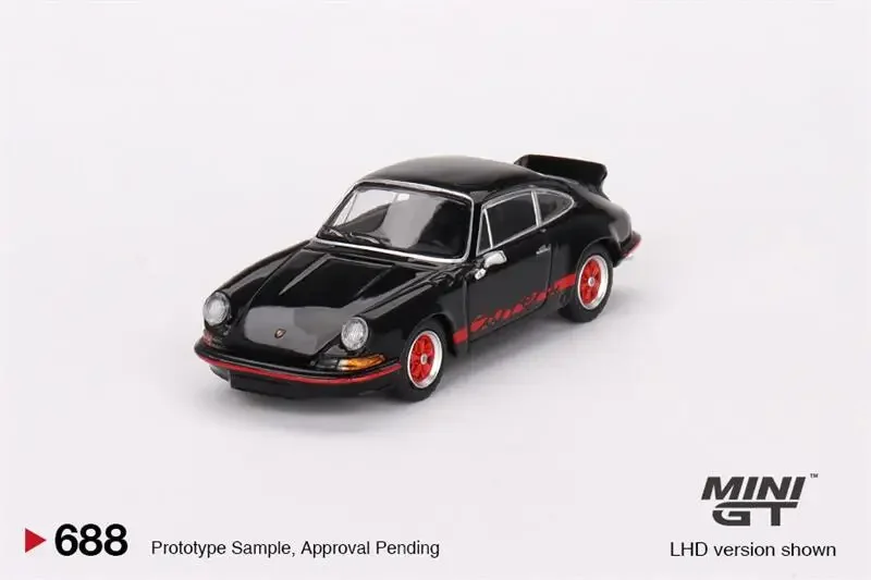 

PreSale MINI GT 1:64 911 Carrera RS 2,7 черная с красной подсветкой LHD литой коллекции моделей автомобилей