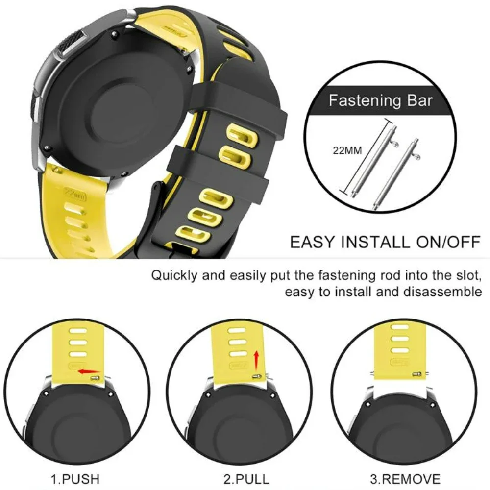 Two-Tone Silicone Strap - Comfortable and Stylish Bracelet