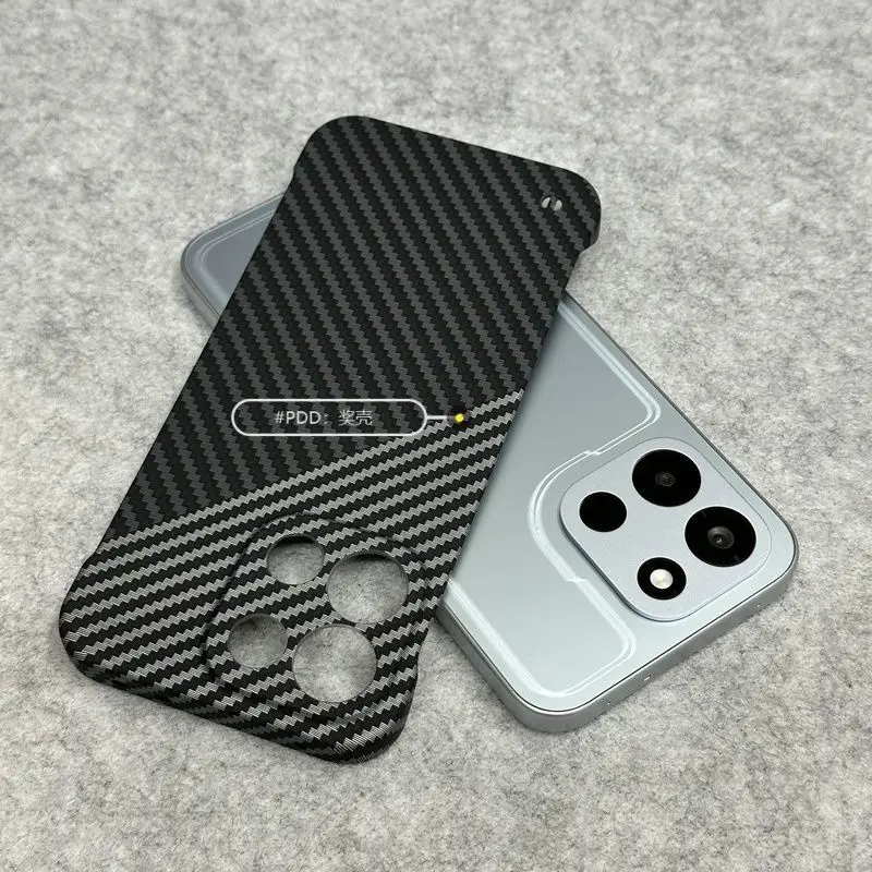 Matte Carbon Fiber Pattern PC Lightweight Dustproof Bumper Case