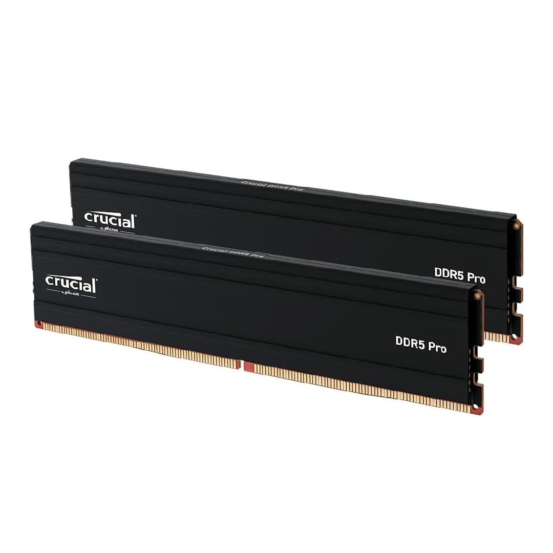 Crucial DDR5 Pro RAM 32GB(2개 16GB) 16GB 6400MHz 6000MHz 데스크탑 메모리 UDIMM 288핀 13세대 인텔 코어 및 AMD Ryzen 7000용