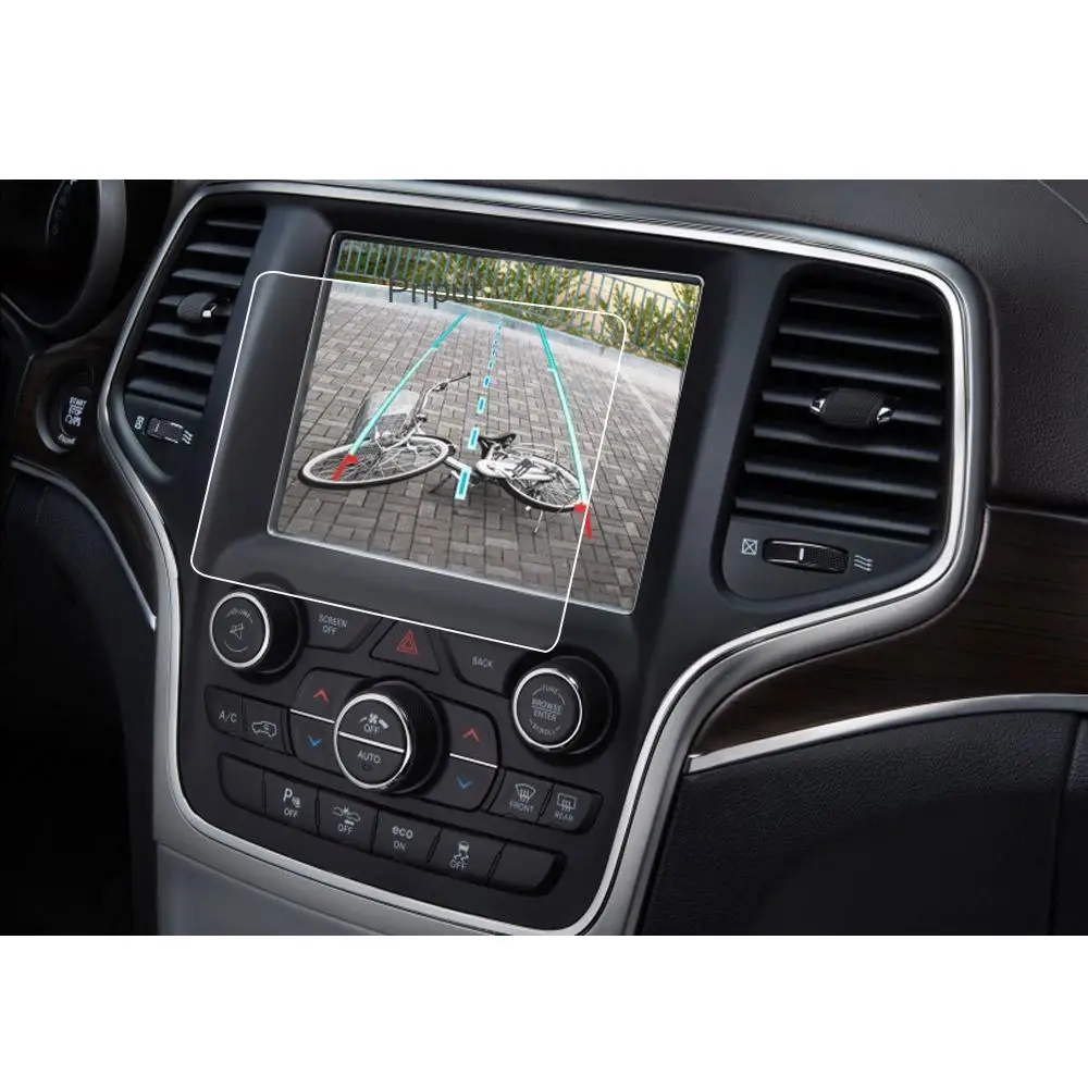 FIYFIOW Pellicola Protettiva GPS per Jeep per Wrangler per JL 2018 Anno 8.4 Proteggi Schermo in Vetro Temperato HD Trasparente Navigazione GPS Auto Protezione Schermo in-Dash Auto