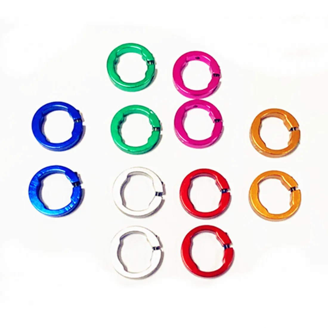 JKLapin MTB Mountain Road Bike Grip Lock Ring Aluminum Alloy 8mm for Folding Bicycle 22.2mm Bar Grips
