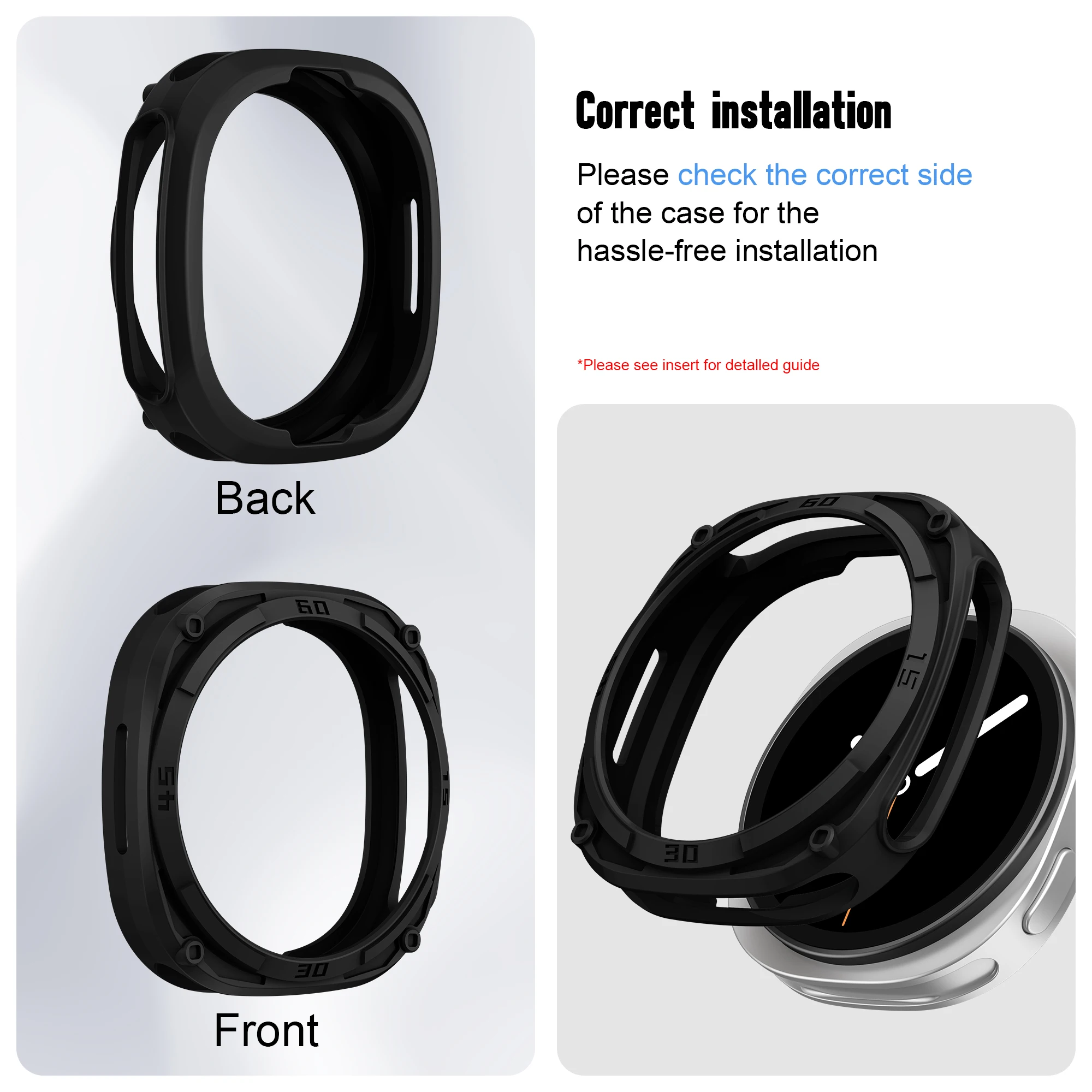 Durable Protective Bezel Cover with Hard PC Bumper