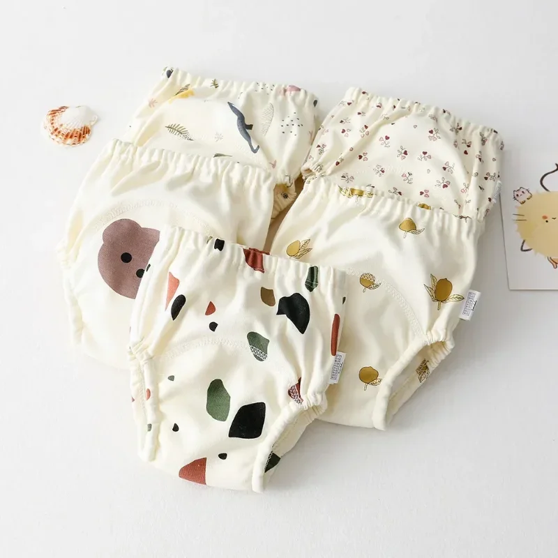 Cotton Baby Training Pants for Kids Diaper Waterproof Underwear Infant Panties Washable Boys Girl Cloth Diapers Reusable Nappies waterproof diapers,baby training pants,cloth diapers