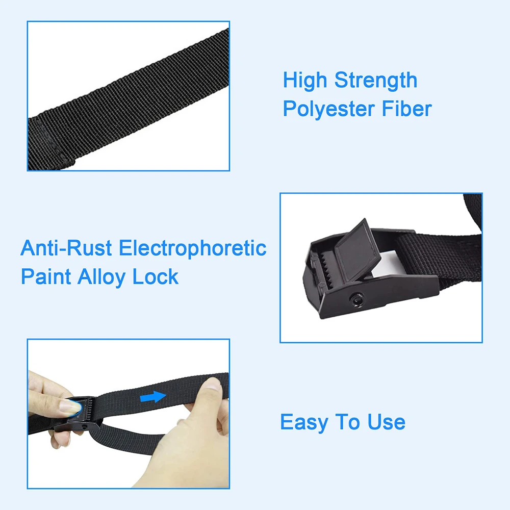 Multi-functional Ratchet Belt Zinc Alloy Buckle Fastener Cargo Straps Tie Down Strap Lashing Rope For Auto/Traveling 5M cargo straps cargo tie down strap tie down straps lashing strap