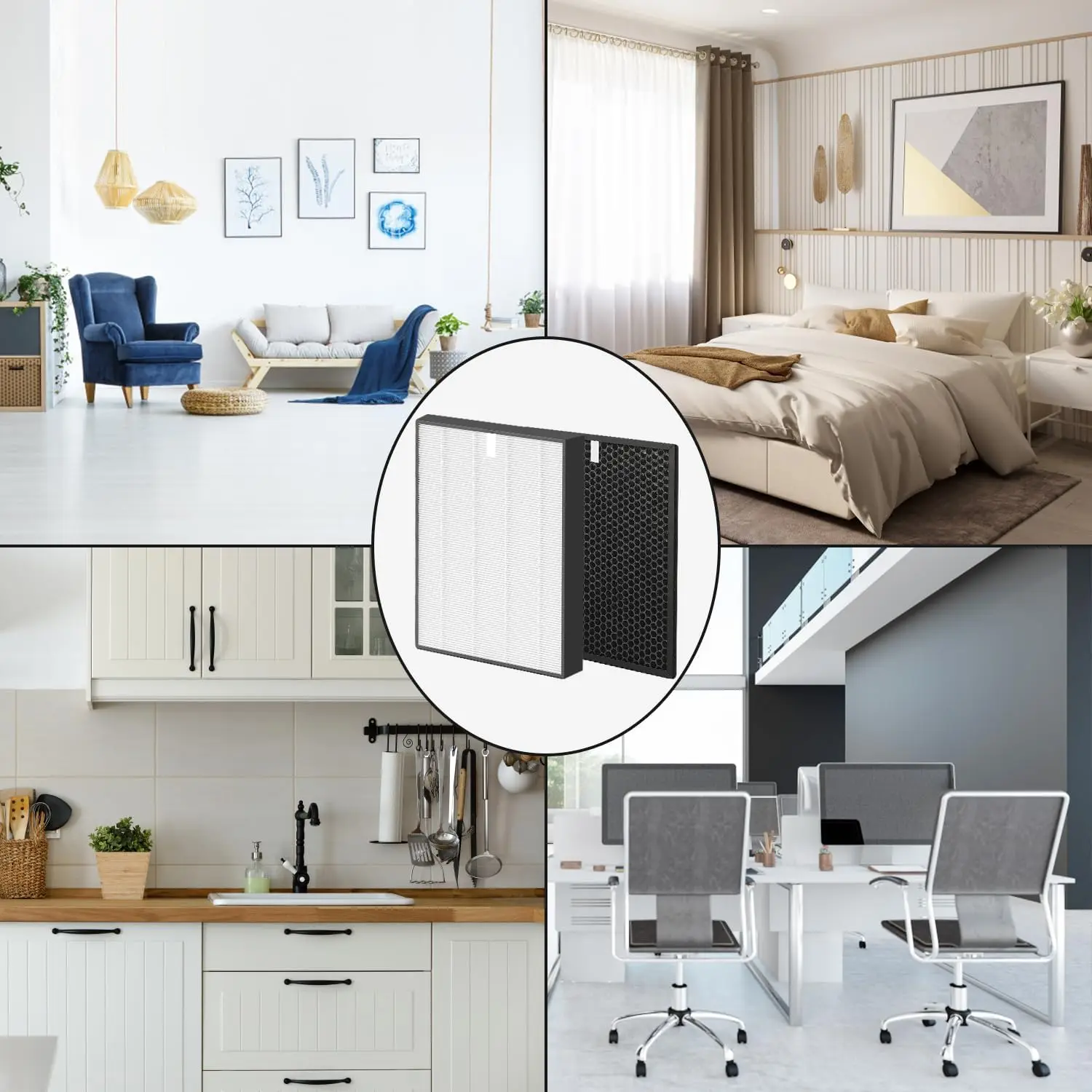 Set completo di filtri FY2422 e FY2420 per le serie PHILIPS AC2887 AC2889 AC3829 FA11