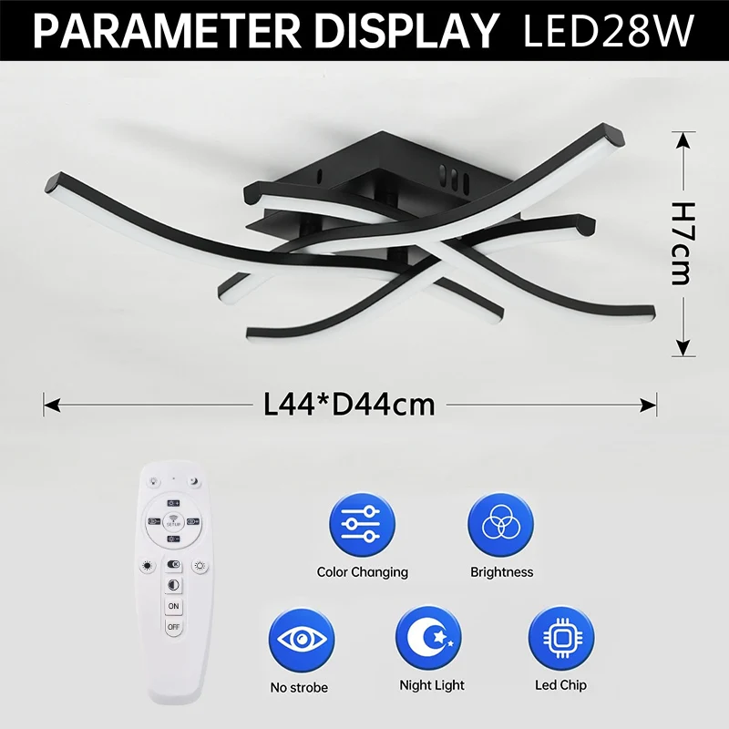مصباح السقف مصباح غرفة المعيشة الحديثة لغرفة الطعا...