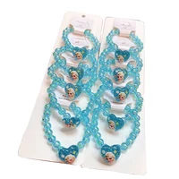 Disney Kawaii Beaded Bracelet Elsa Anna Frozen Princess Anime Jewelry Cute Sparkling Bead Bracelet Girls Kids Birthday Gifts 6