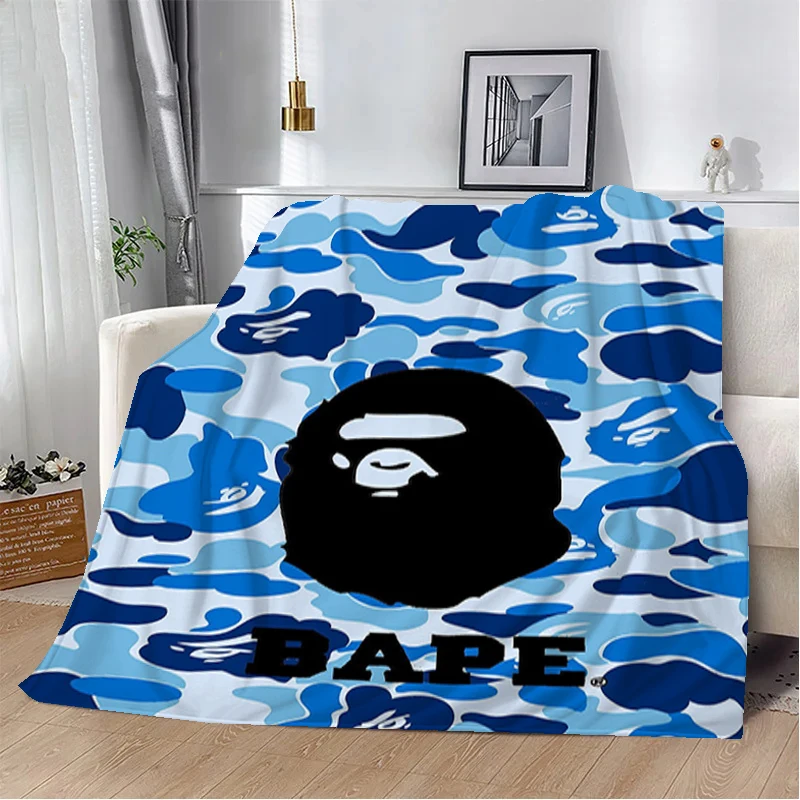 

B-bape Bedspread on the Bed Shaggy Throw Blanket Nordic Fluffy Soft Blankets for Winter Bedroom Decoration Decorative Sofa Hairy