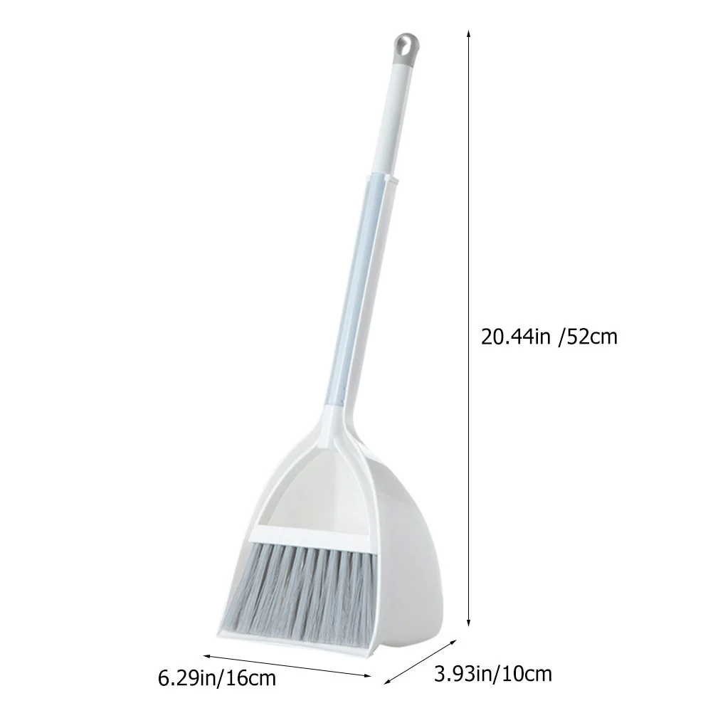 1Set Small Broom Dustpan Set Lightweight Plastic Kids Broom Set Toddler Toy Housekeeping Pretend Play Cleaning Tools Mini