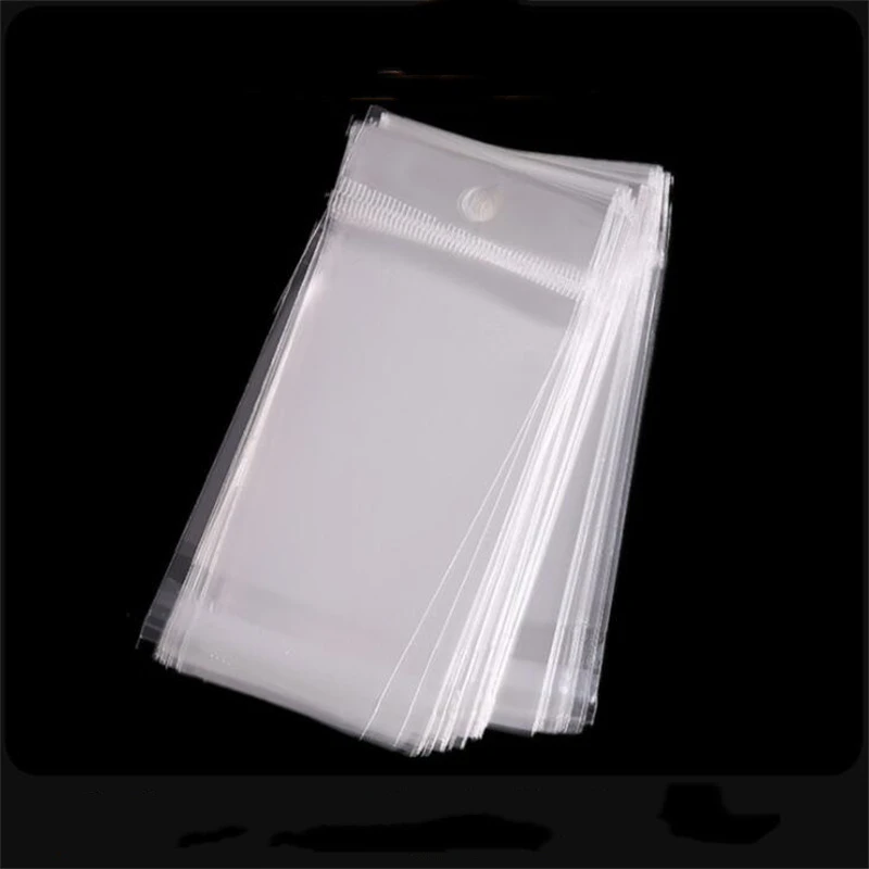 100Pcs Clear Plastic Self Adhesive Packaging Bag Seal Jewelry Candy Gift Key Chain Resealable Pouch Display Fashion Organizer Strawberry Ring Box Red Strawberry Box Velvet Ring Protector For Jewelry Storage Velvet Ring Storage Case Jewelry Gift Box