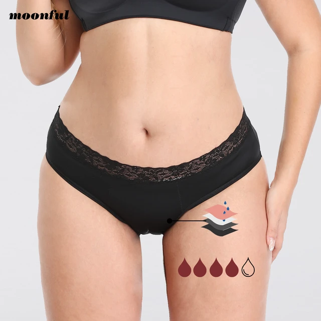 Menstrual Panties for Women Cotton Abundant Flow Period Underwear Washable  Menstrual Period Panties for Menstruation Girl Lace - AliExpress