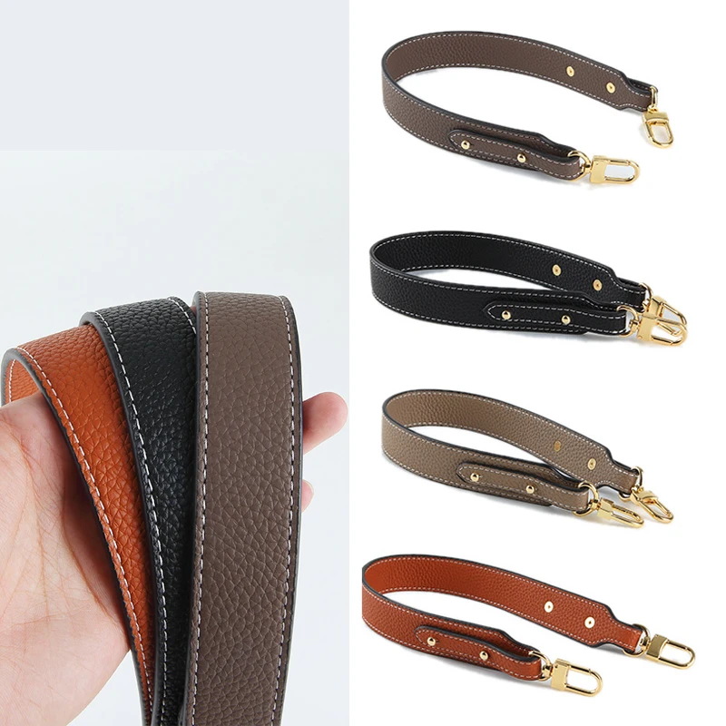 Genuine Leather Bag Strap For Bags Shoulder Bag Strap Solid Color