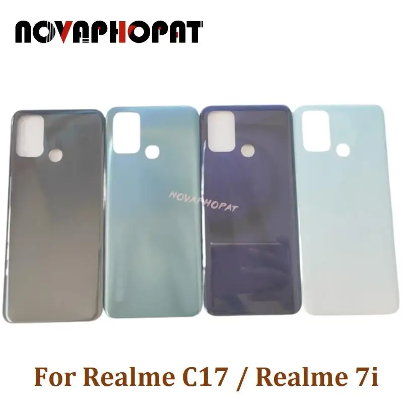 

Novaphopat для Oppo Realme C17 / Realme 7i Крышка батарейного отсека задняя крышка корпуса чехол задняя крышка