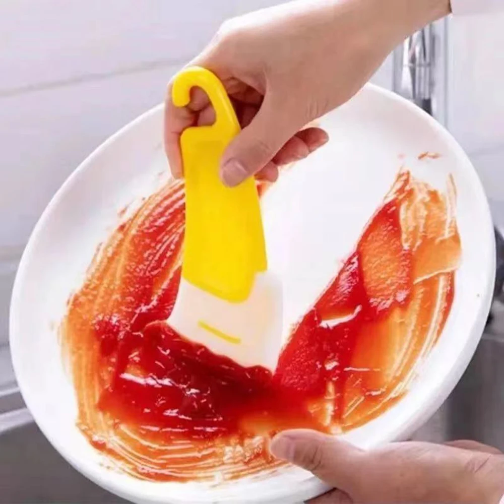 Kitchen Cleaning Soft Scraper Remove Grease Grease Bottom Pan Soft Head Cleaner Silicone 1PC/2PCS silicone kitchen utensils kitchen utensils