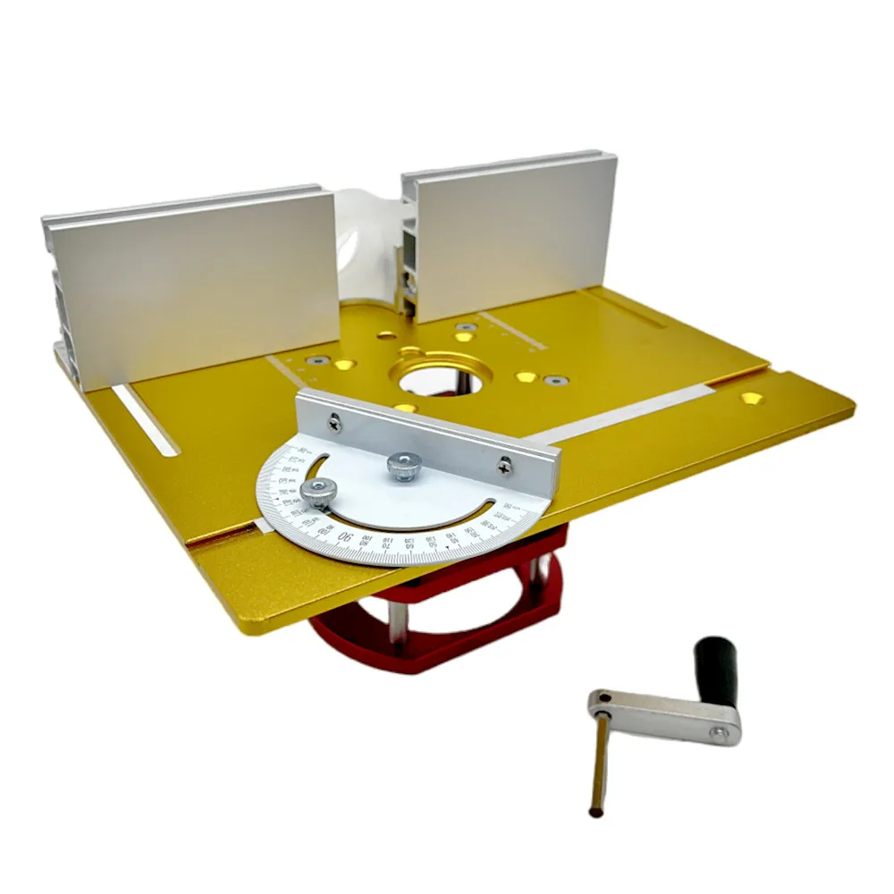 Router Insert Plate Aluminum Router Table Lift Kit for 65mm Diameter Motors Woodworking Workbench Trimmer Engraving Machine Tool