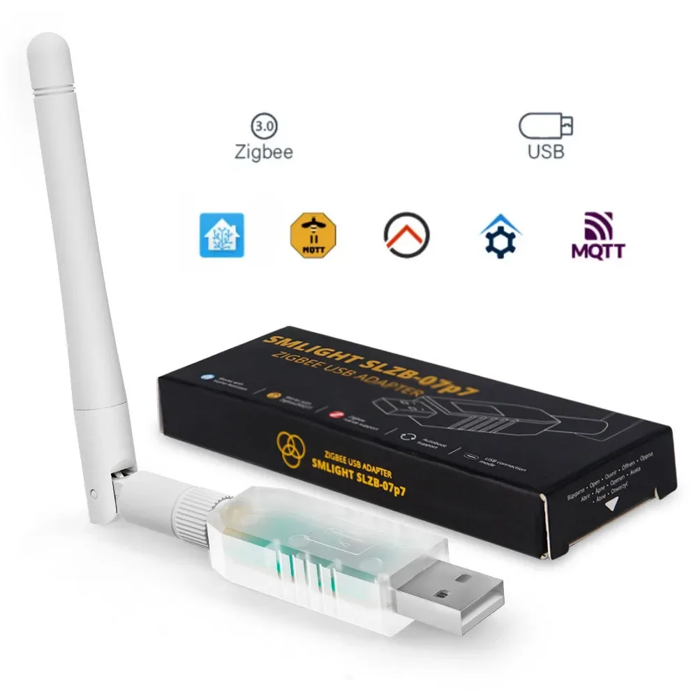 Zigbee adapter SMLIGHT Zigbee 3.0 SLZB-07 SLZB-07p7 SLZB-07p10 Smallest Thread/Matter USB Adapter Works With Zigbee2MQTT Home Assistant ZHA