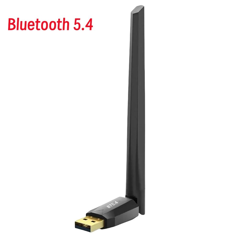 ZEXMTE 5.4 USB Bluetooth-adapter voor pc, lange afstand PC Bluetooth-adapter met High Gain Antenne, 492FT/150M, Plug &Play voor Windows 11/10/8.1/7