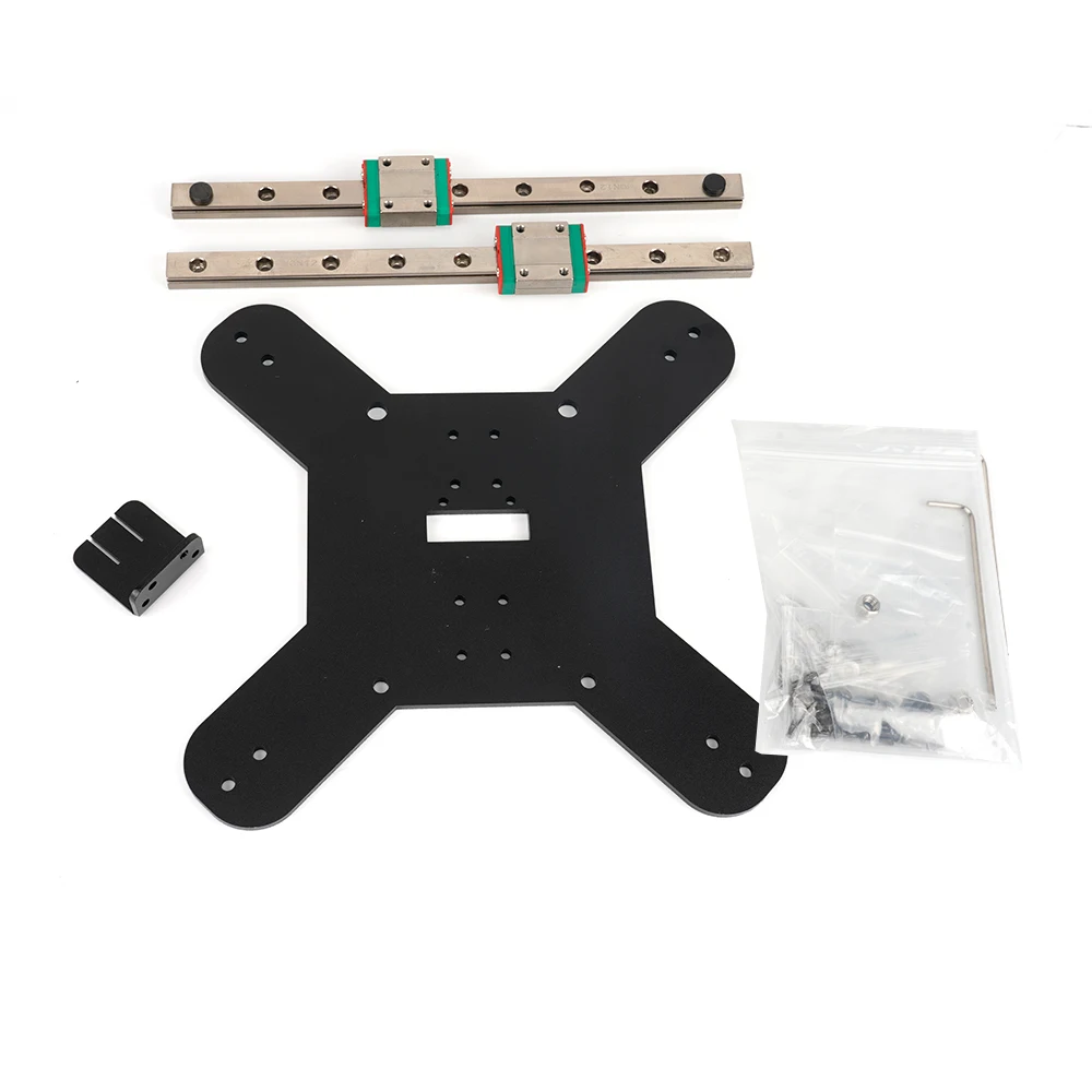 Pro Kit de Atualização Eixo y Guia Linear Duplo Transporte Ferroviário Slide Suporte Base Peças de Impressora 3d 300 mm s1 Novo Kingroon-kp3s - Imagem 4