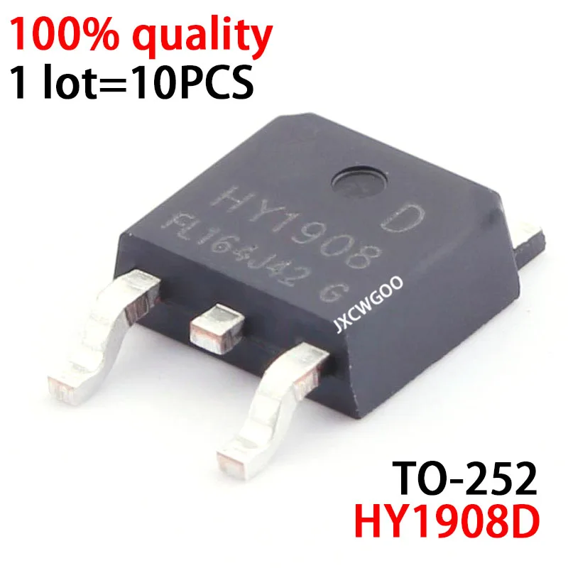 

10PCS HY1908D HY1908 TO-252 80V/90A TO252 MOSFET New original