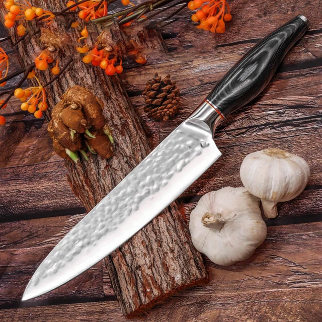 XINZUO Chef Knife 8 Inch Damascus Steel Kitchen Knife, High Carbon Steel  Professional Cooking Knife Slicing Sharp Gyuto Knife with Pakkawood Handle