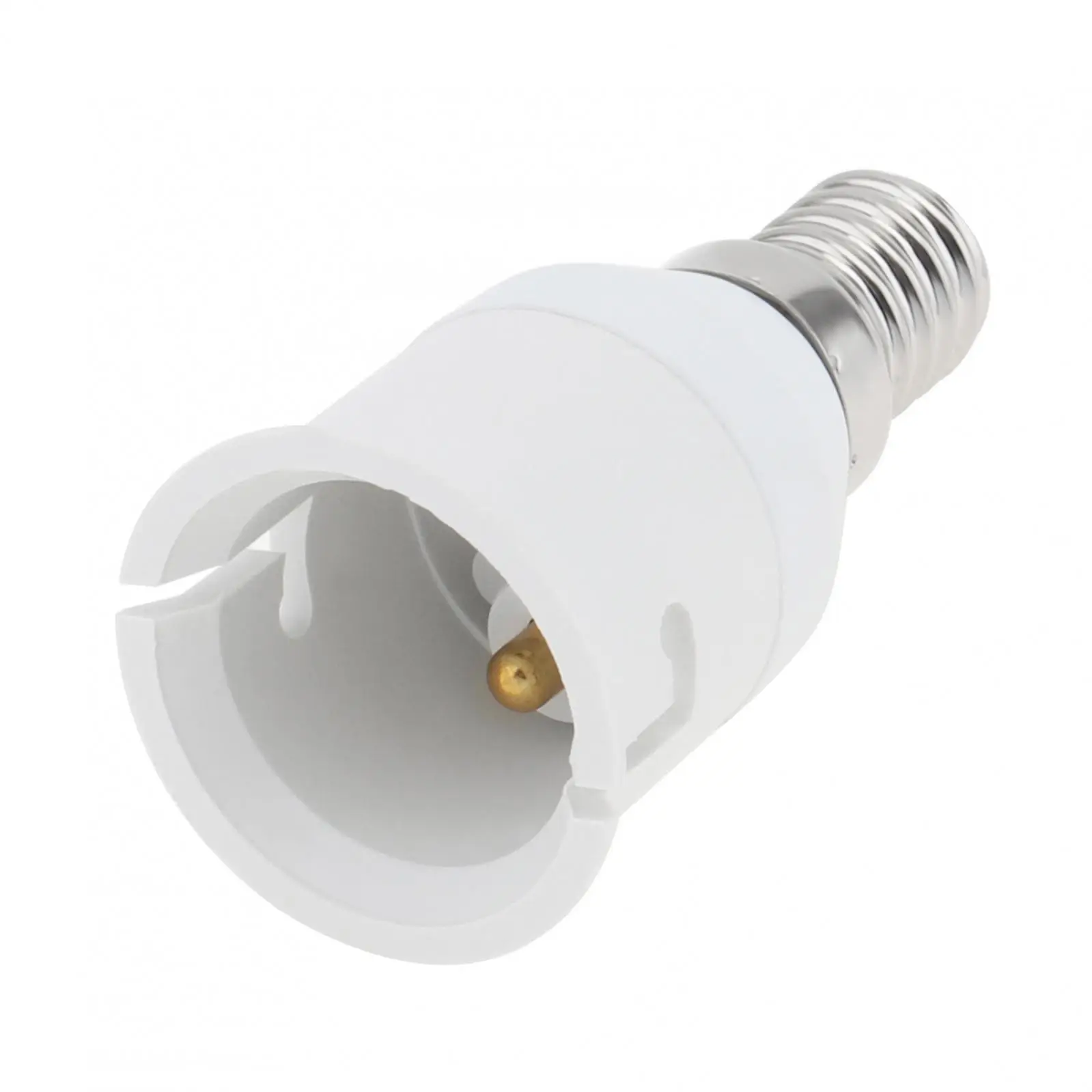 E14 to B22 Lamp Holder Adapter Converter Small Screw to B22 Bulb Socket Adapter for Home Office Lighting