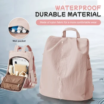 Zaino impermeabile alla moda per donna, zaino casual per studenti delle scuole superiori e universitarie, mochila trabajo da donna, zaino per insegnante 1