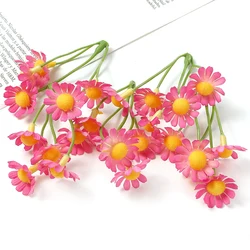 Daisy Artificial Silk Flowers - Elegant Home and Event Decor Blooms - 20PCS (Rose Red)