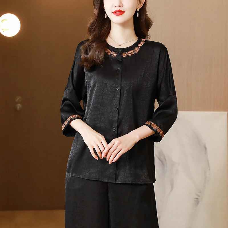 Salvatore Ferragamo Camicia A Maniche Lunghe Con Bottoni A Scomparsa Donna - Outlet - Foto 8