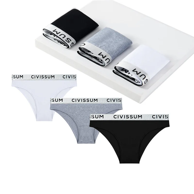 Gaine Ventre Plat GoVIA Lot De 6 Culottes Coton Femme Slips Stretch Sport Taille Basse Sous- Vêtements Multicolore 3922 UN2 XS Culotte Post Accouchement - 3