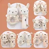 Baby Rattles Soft Cartoon Cute Plush Animal Rattles Toys Child Educational Handbells Soft Toddler Baby Comfort Toys игрушки для 1