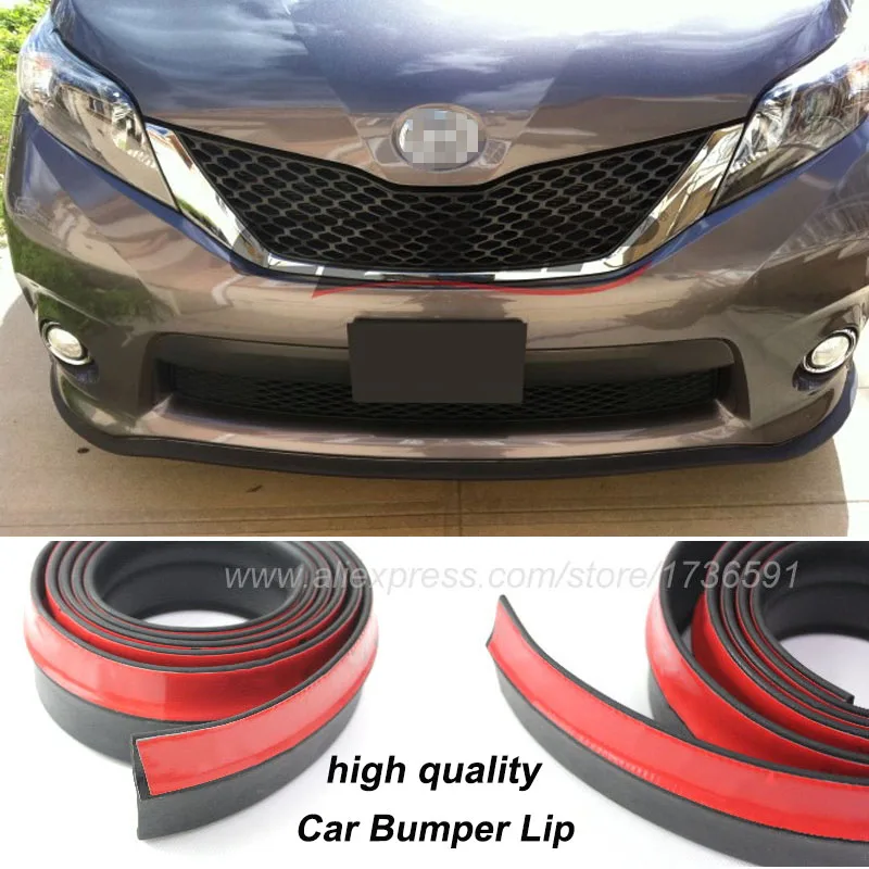 

Car Front Rubber Bumper Lip Splitter Skirt Protector For Toyota Camry Avensis Belta Blade Crown EZ Echo Etios FT-86 Mark-X