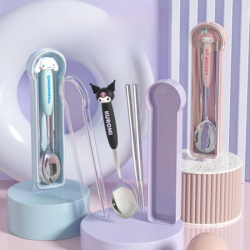 

Набор палочек для еды Sanrio, из нержавеющей стали 304